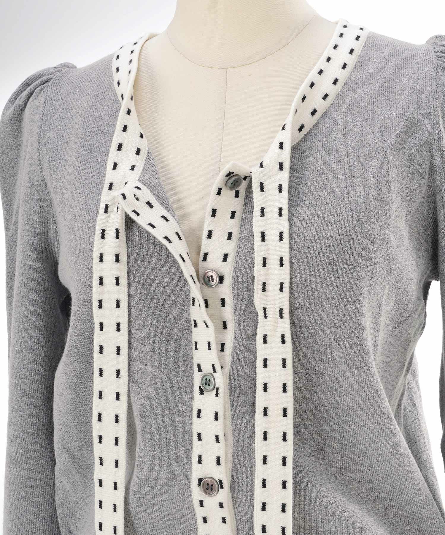 手洗い可 レディース 長袖 秋冬春 長袖 可愛い 上品 きれいめ オフィス ボウタイ フェミニン ジョイントスペース