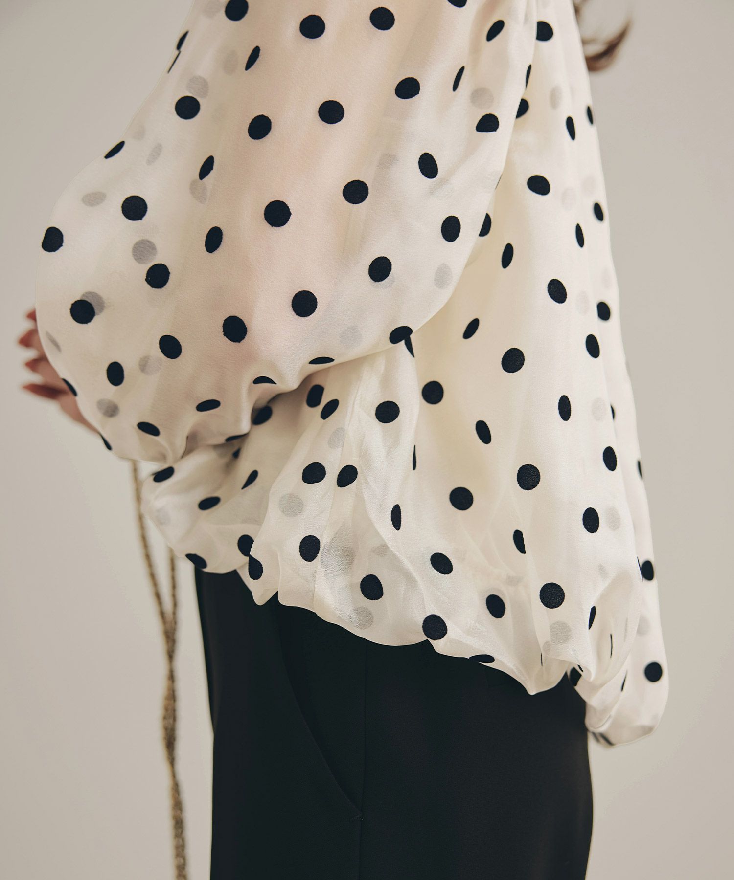 新色追加 手洗い可 長袖 大人カジュアル オフィス きれいめ フェニミン シアー オールシーズン 柄 ジョイントスペース