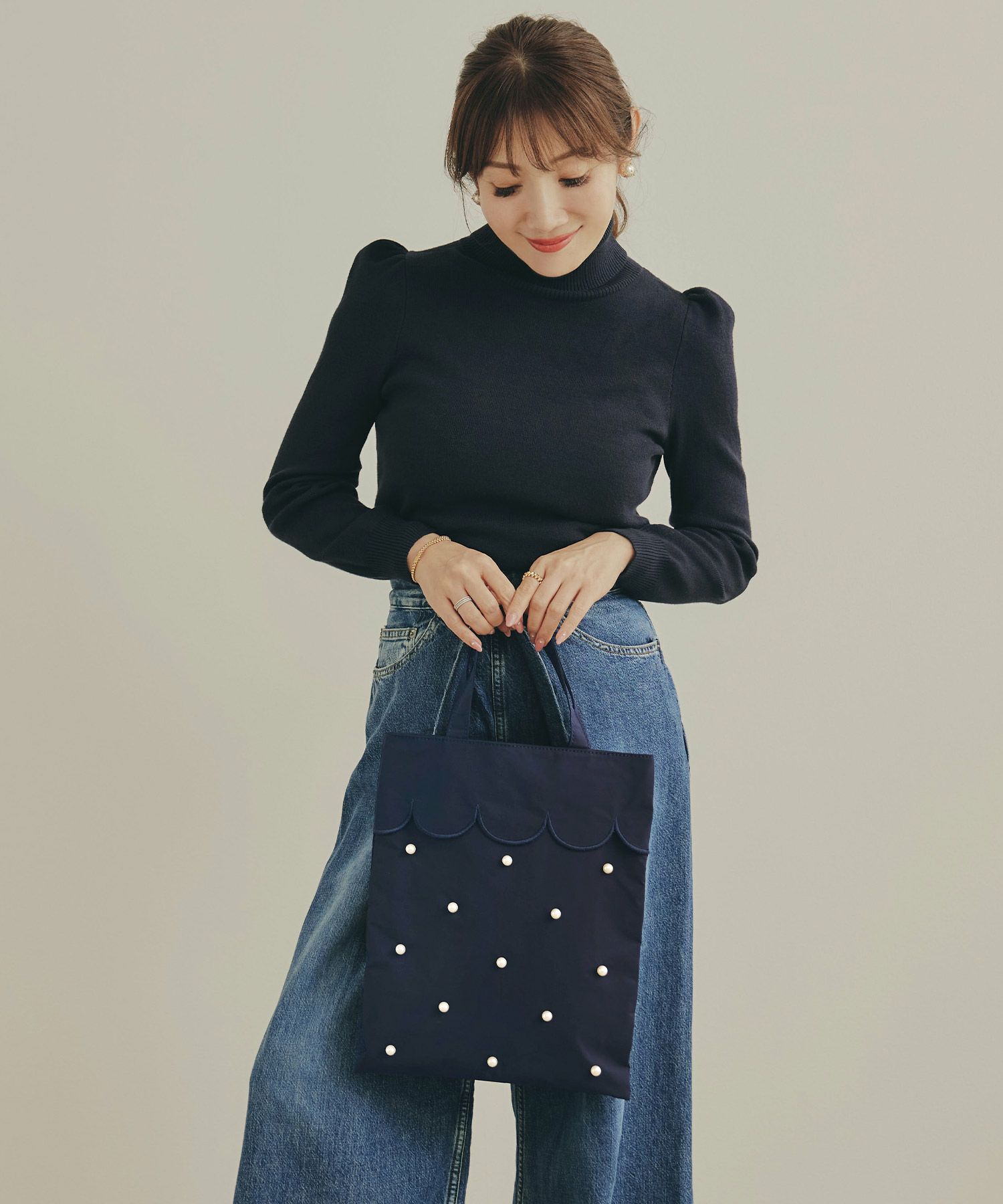 サブバッグ 華やか 上品 きれいめ 可愛い オケージョン オフィス 通勤 撥水 軽い 小さめ ジョイントスペース