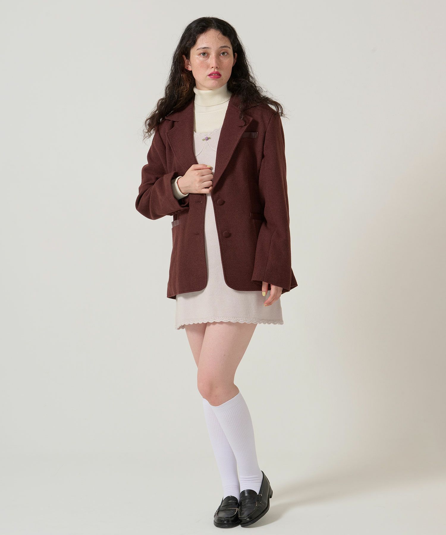 オーバーサイズ テーラード ジャケット TINA：JOJUN Mサイズ FINAL-SALE オーバーサイズ テーラード ジャケット TINA：JOJUN 全2色