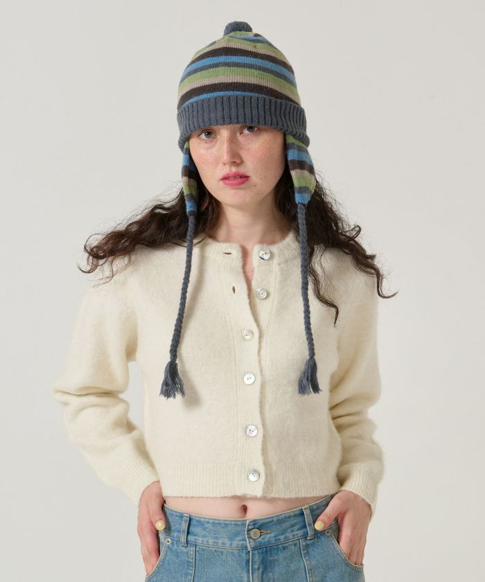 ウール/起毛/カーディガン