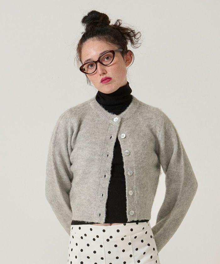 ウール/起毛/カーディガン