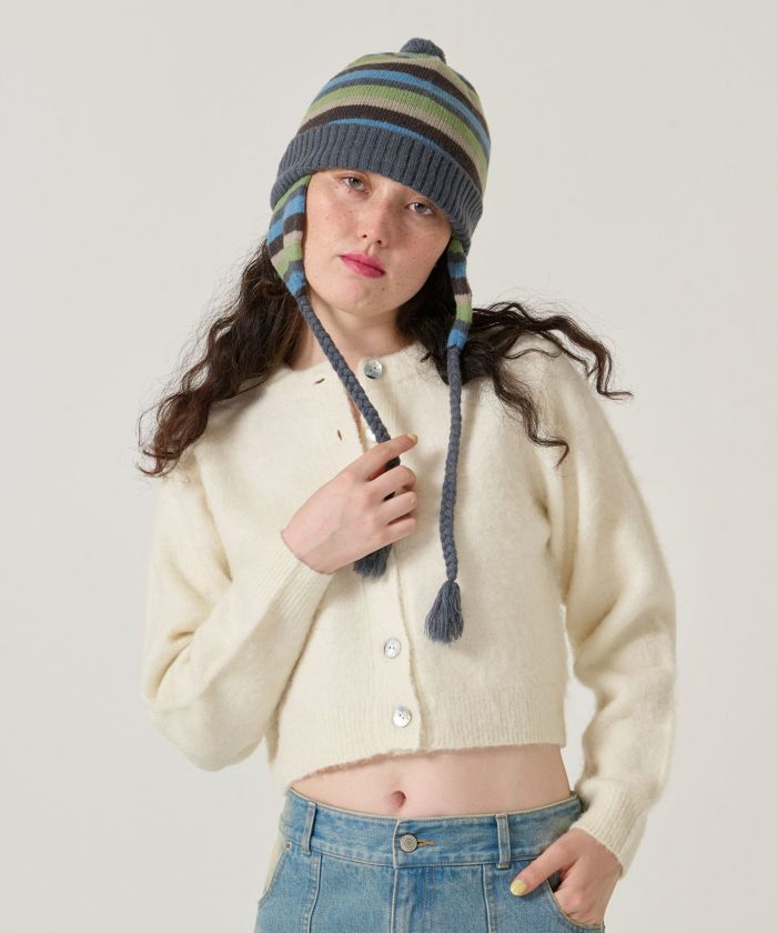 ウール/起毛/カーディガン