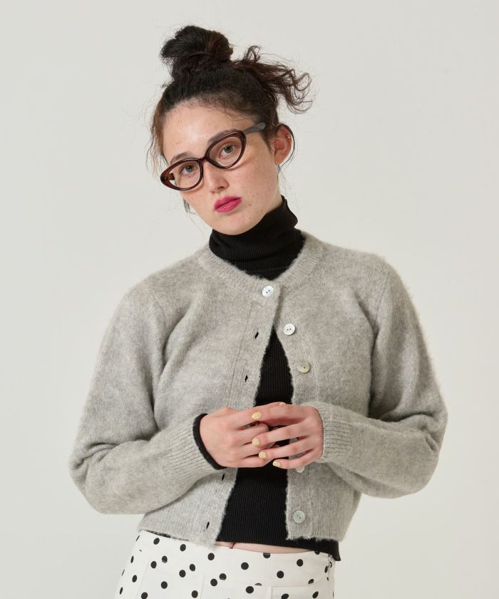 ウール/起毛/カーディガン