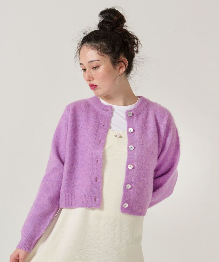 ウール/起毛/カーディガン