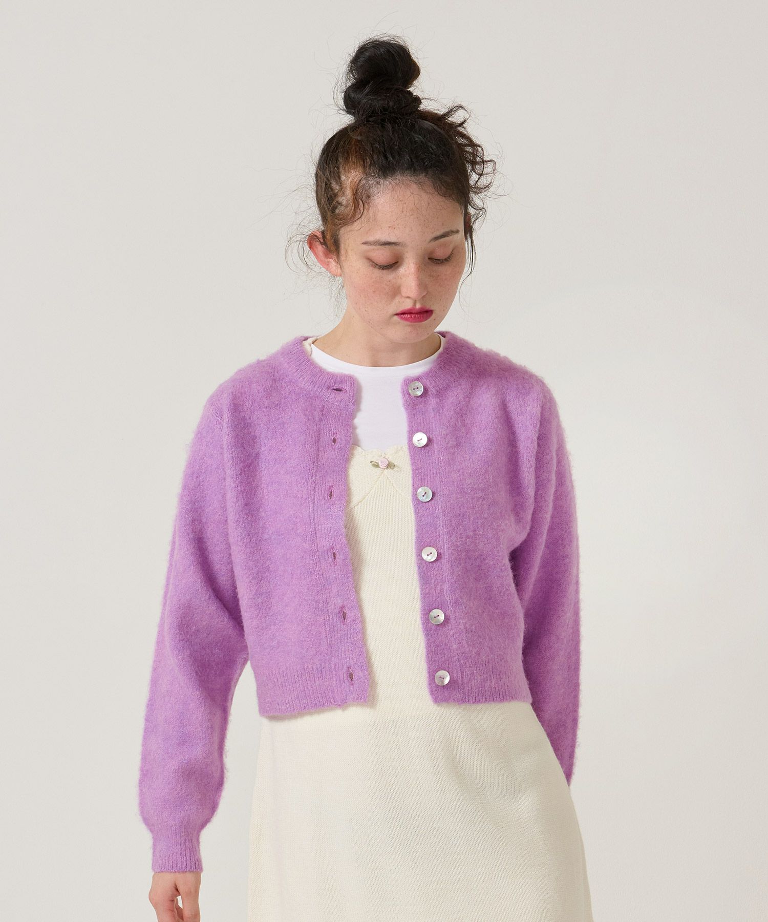 ウール/起毛/カーディガン