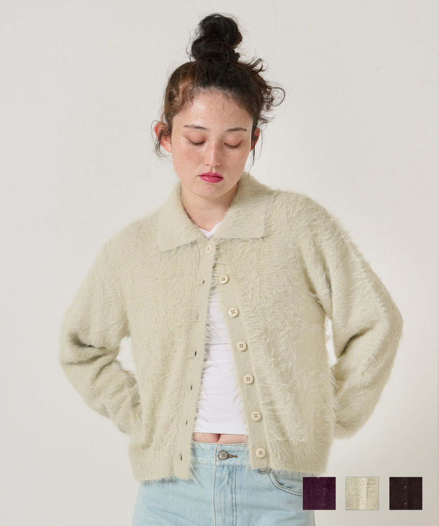 シャギー/ニット/カーディガン