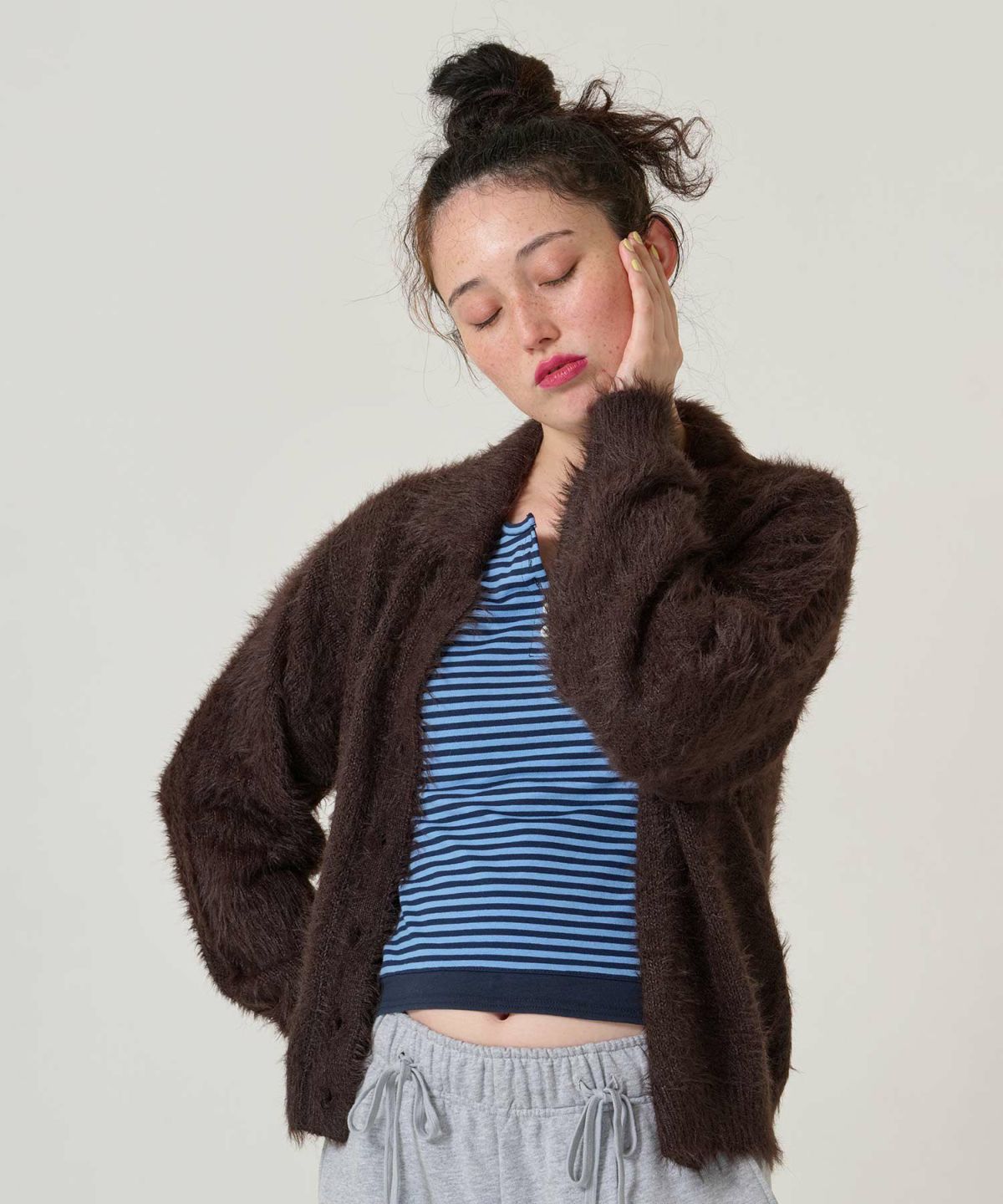 シャギー/ニット/カーディガン