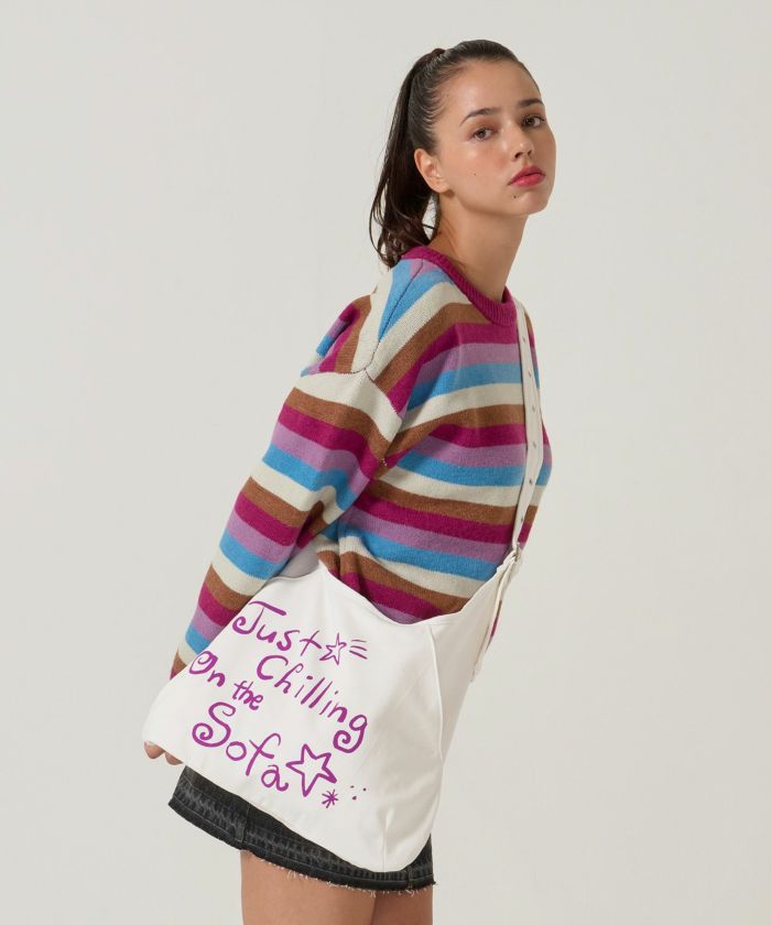 ホワイト/ ショルダー/バッグ