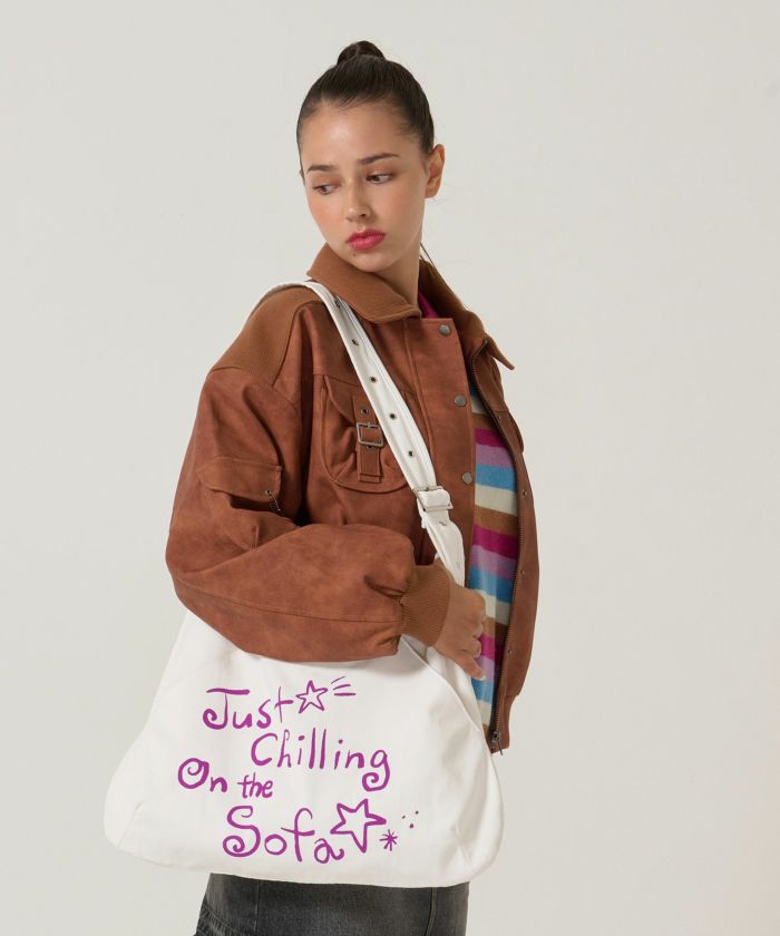 ホワイト/ ショルダー/バッグ