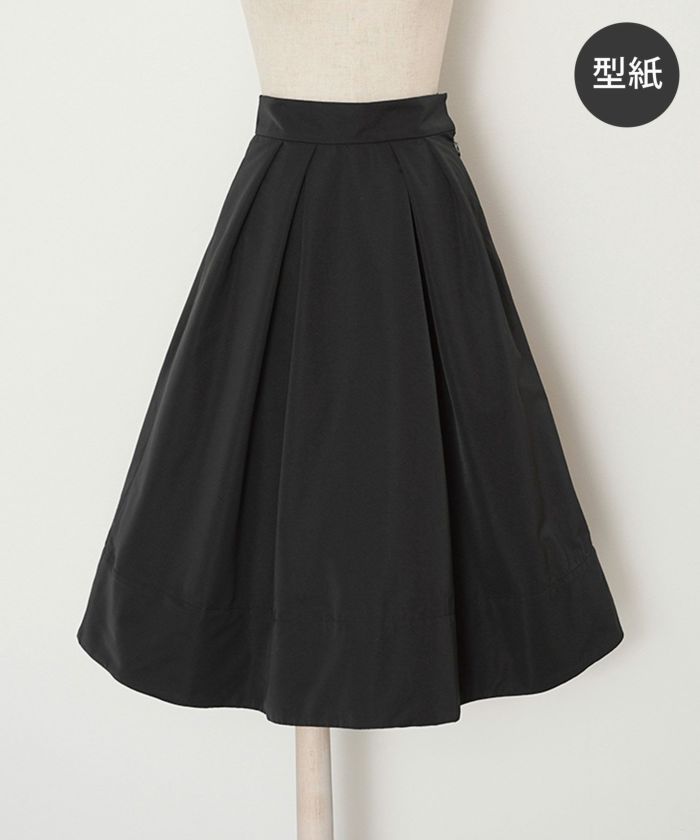 型紙 グログラン タックフレア スカート Joint Space 全1色｜jsc949-0145【1】
