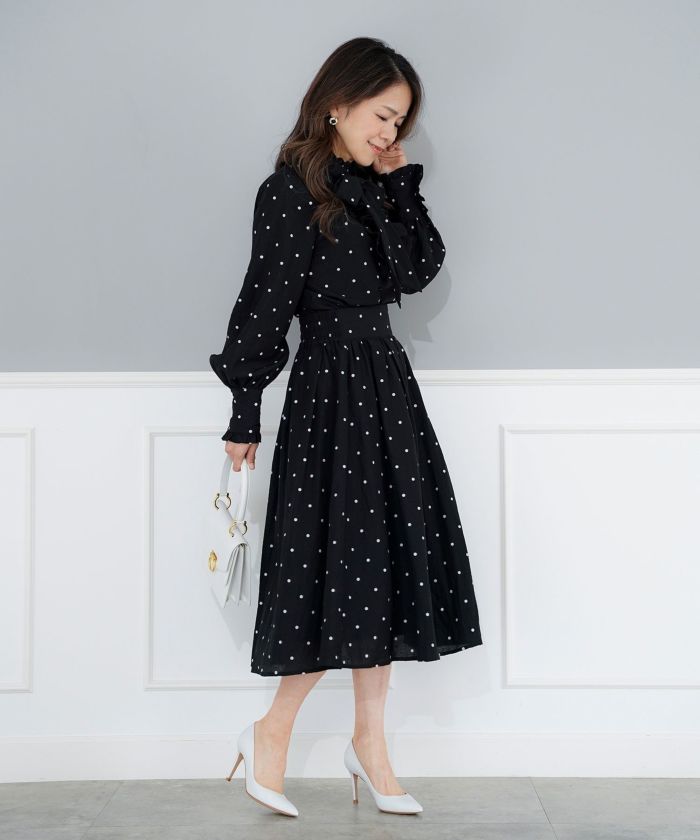 パターン ボトムス レディース 上品 きれいめ オケージョン シンプル エレガント M L LL ジョイントスペース