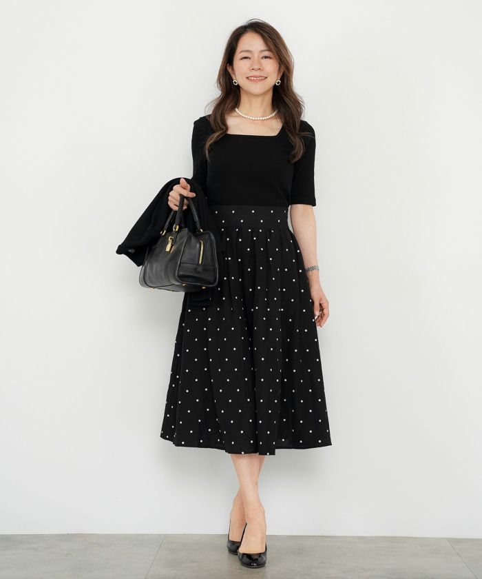 パターン ボトムス レディース 上品 きれいめ オケージョン シンプル エレガント M L LL ジョイントスペース