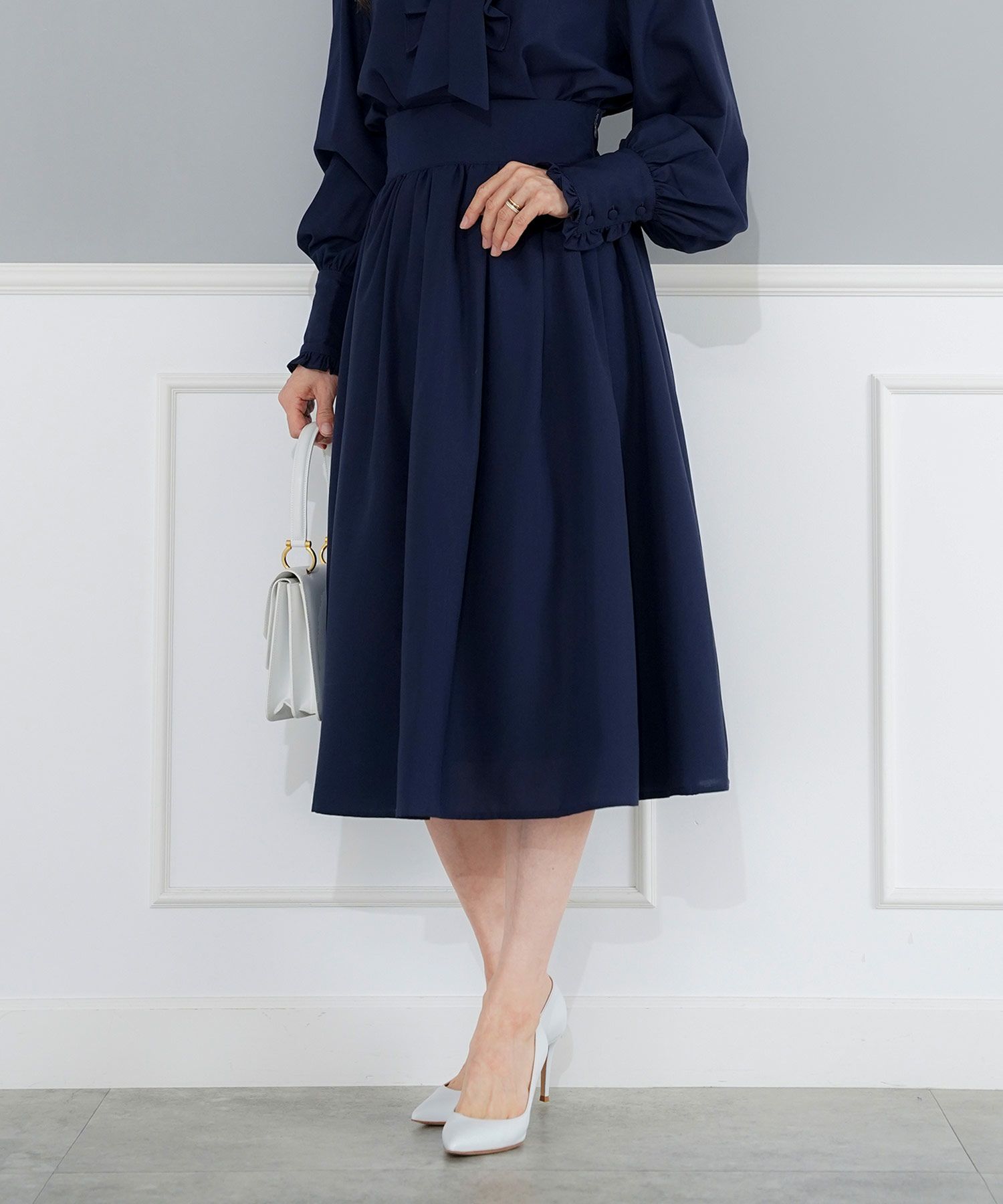 パターン ボトムス レディース 上品 きれいめ オケージョン シンプル エレガント M L LL ジョイントスペース