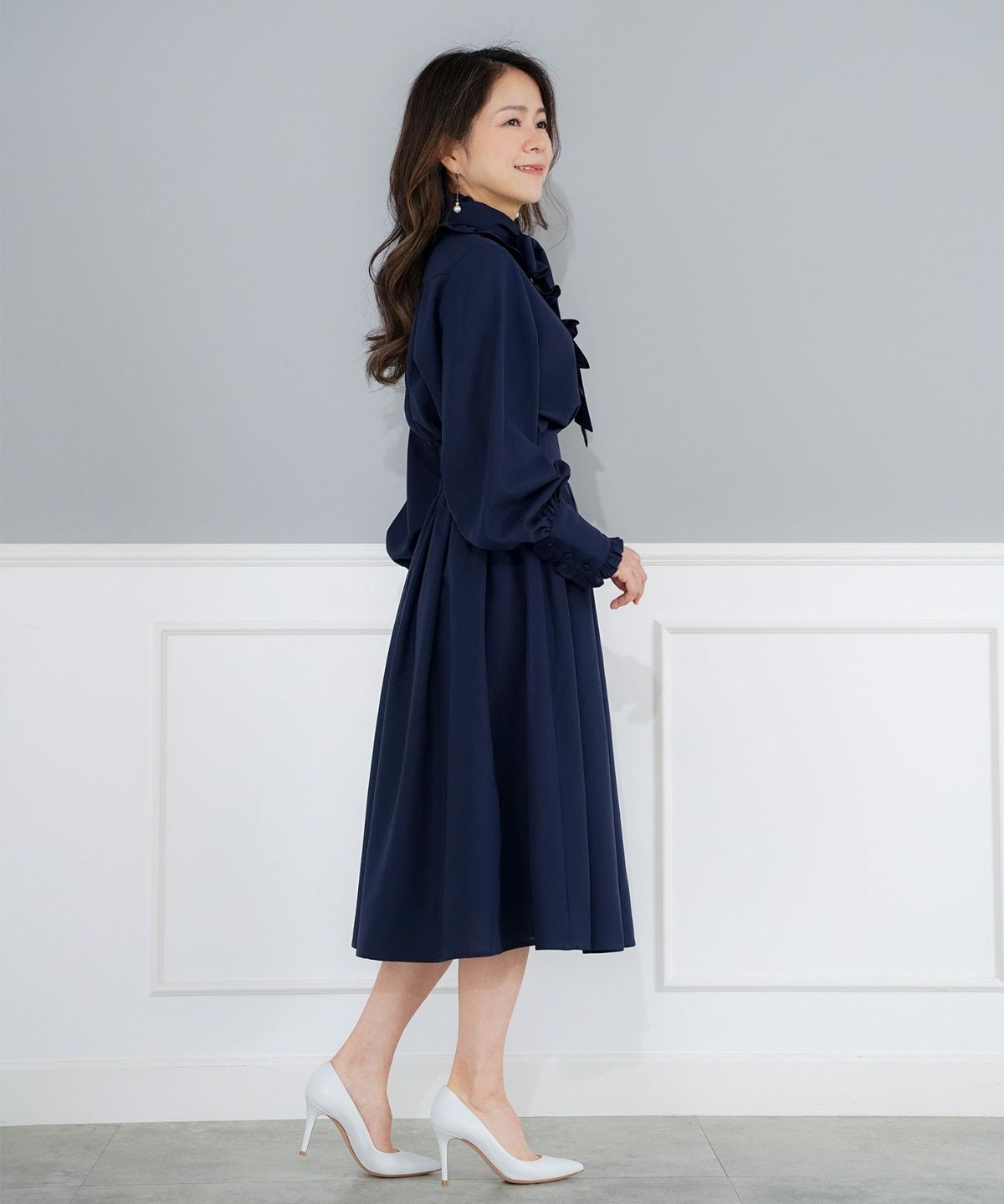 パターン ボトムス レディース 上品 きれいめ オケージョン シンプル エレガント M L LL ジョイントスペース