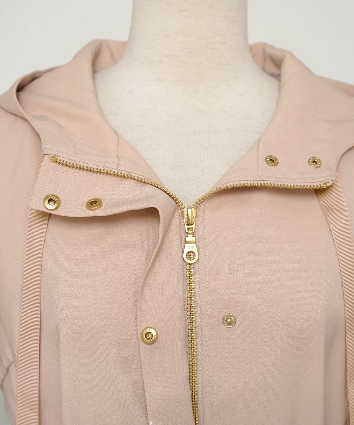 マウンテンパーカー スカラップ デザイン アウター 大人フェミニン 春 秋 きれいめ カジュアル フード付き  通勤  アウター 通学 デイリー オフィスカジュアル レディース ロング丈 アイボリー ピンクベージュ ネイビー