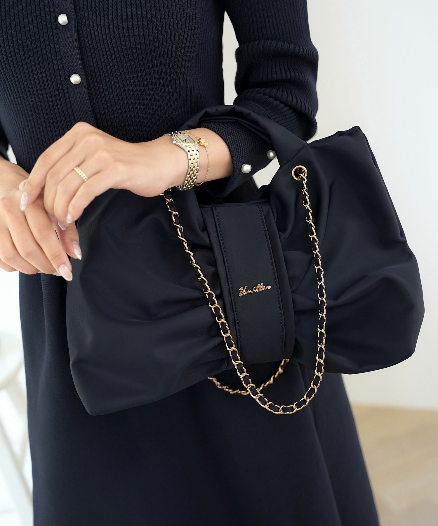 リボン バッグ ハンドバッグ ショルダー 2way フェミニン 大人可愛い お呼ばれ デート パーティー レディース