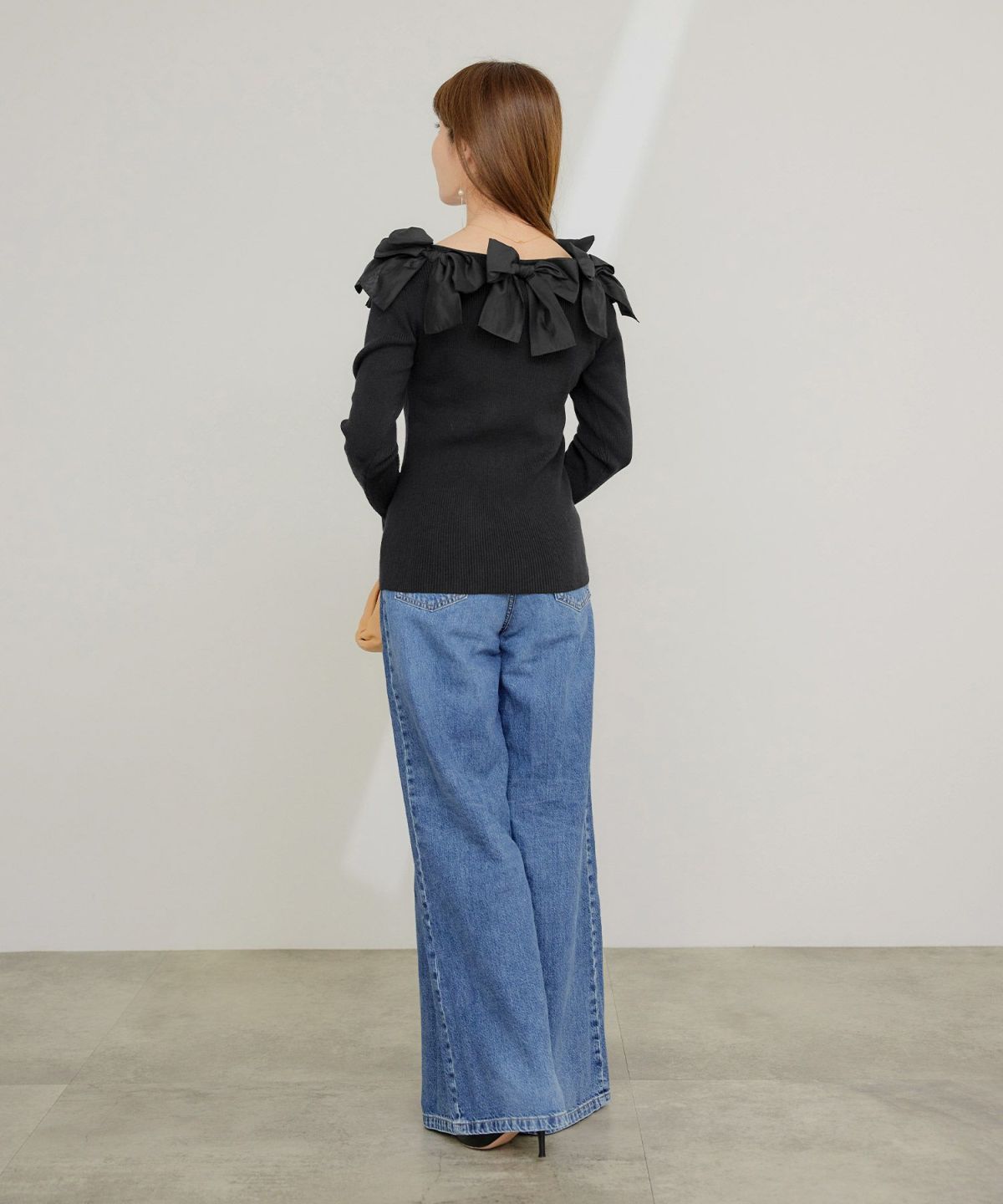 手洗い可 レディース 長袖 秋冬春 長袖 大人可愛い 上品 きれいめ フェミニン ジョイントスペース