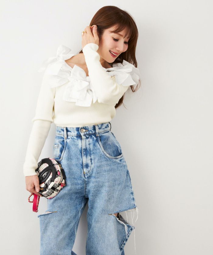 新色追加 手洗い可 レディース 長袖 秋冬春 長袖 大人可愛い 上品 きれいめ フェミニン ジョイントスペース