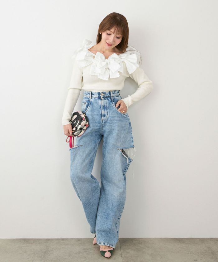 新色追加 手洗い可 レディース 長袖 秋冬春 長袖 大人可愛い 上品 きれいめ フェミニン ジョイントスペース