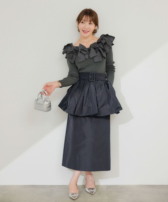 新色追加 手洗い可 レディース 長袖 秋冬春 長袖 大人可愛い 上品 きれいめ フェミニン ジョイントスペース