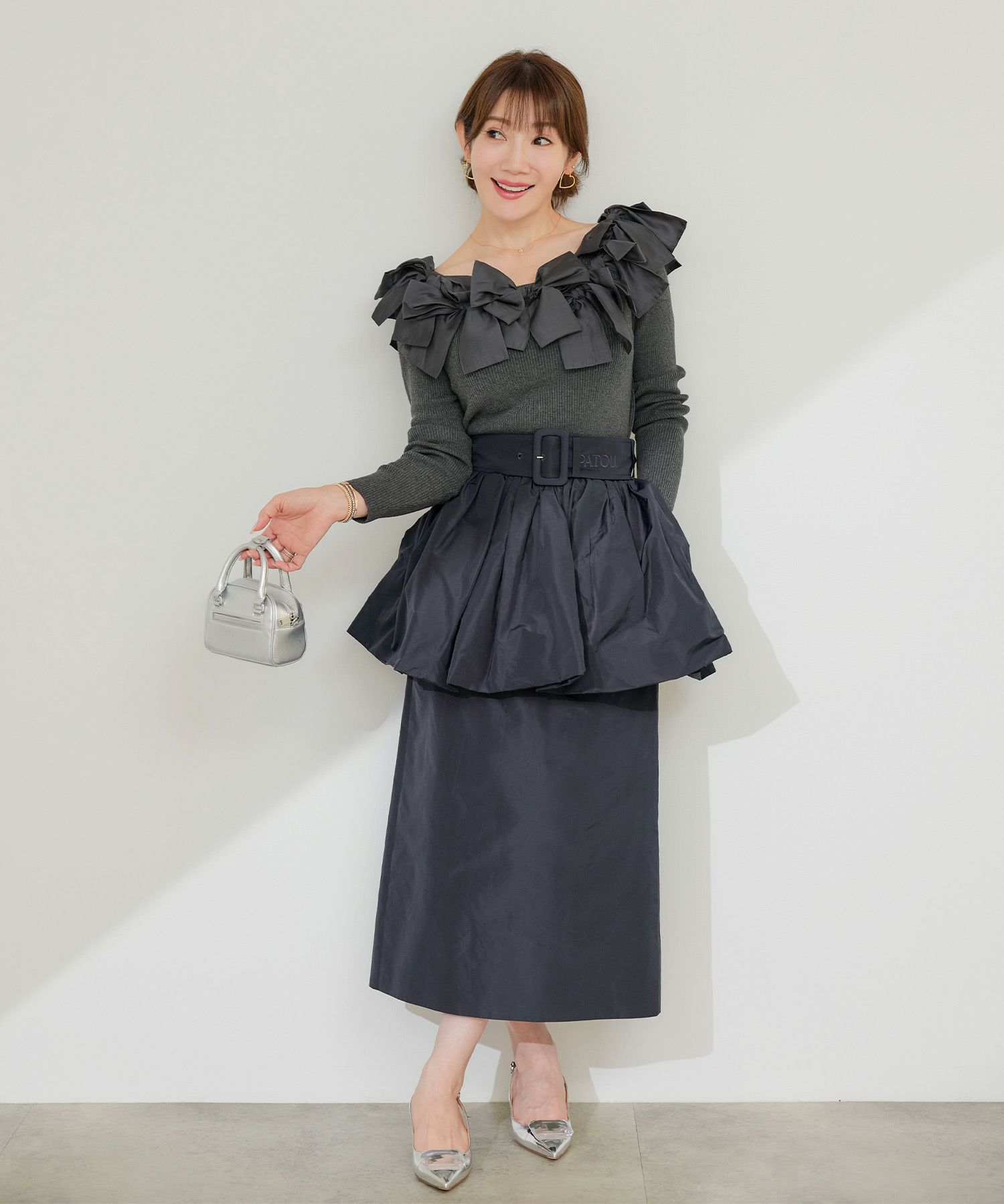 新色追加 手洗い可 レディース 長袖 秋冬春 長袖 大人可愛い 上品 きれいめ フェミニン ジョイントスペース