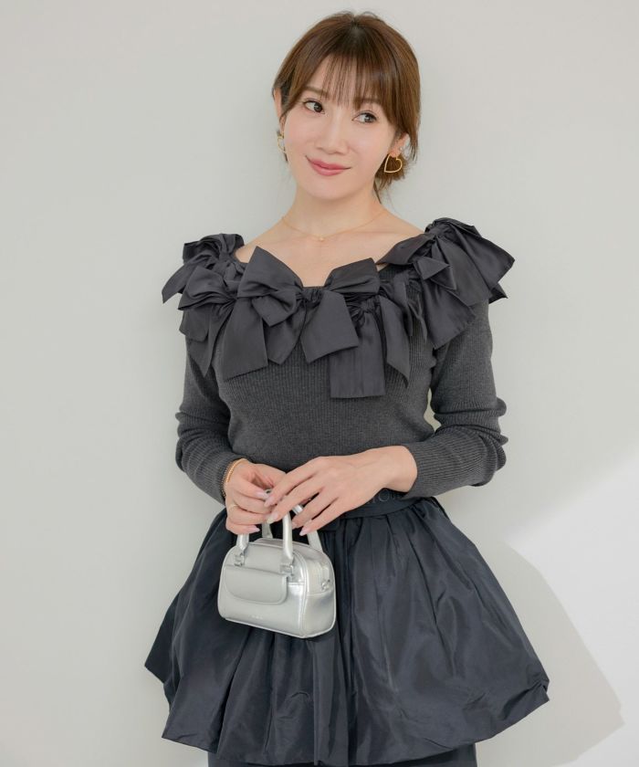 新色追加 手洗い可 レディース 長袖 秋冬春 長袖 大人可愛い 上品 きれいめ フェミニン ジョイントスペース