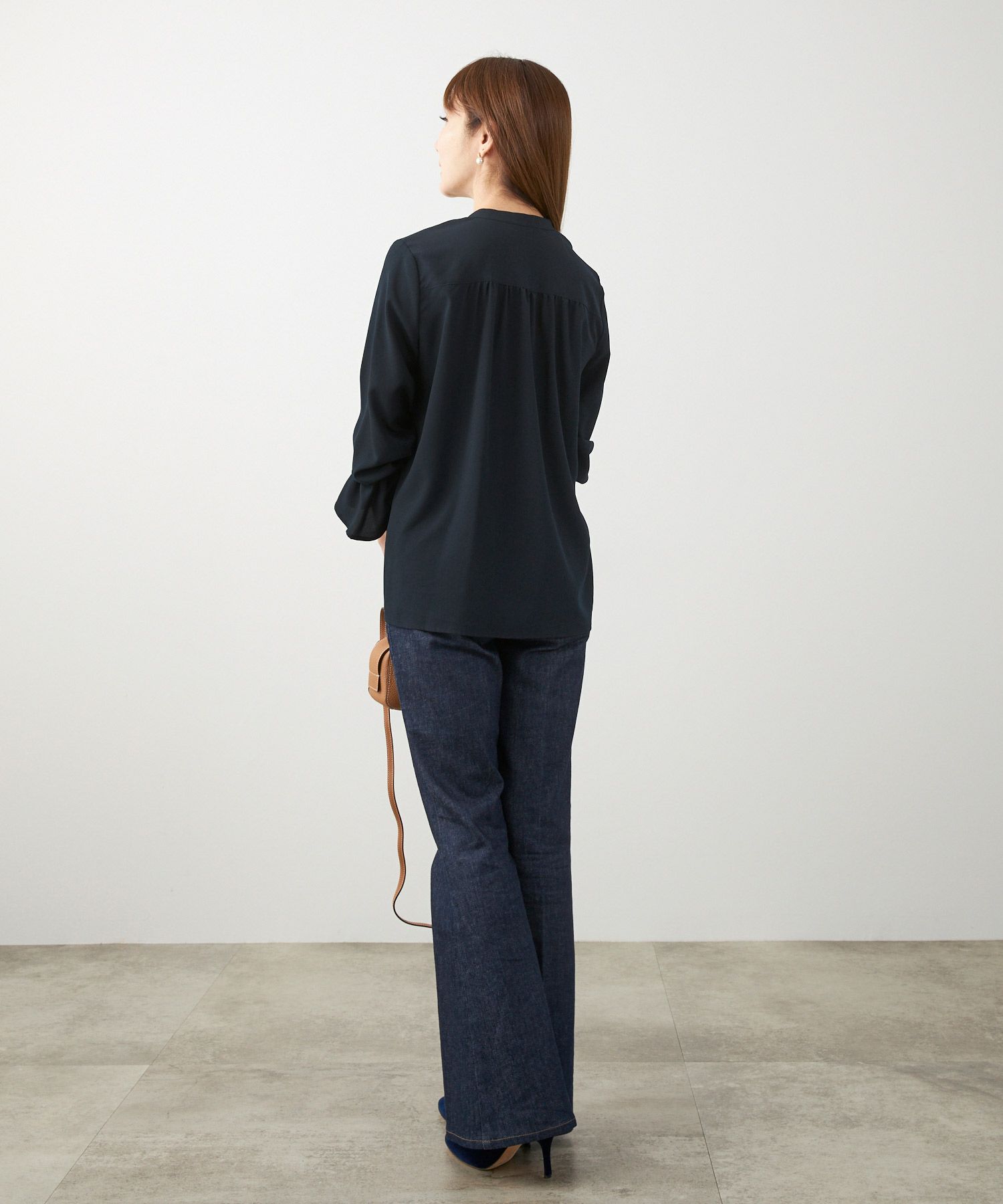 手洗い可 長袖 大人カジュアル オフィス きれいめ 上品 フェニミン 大人可愛い ジョイントスペース