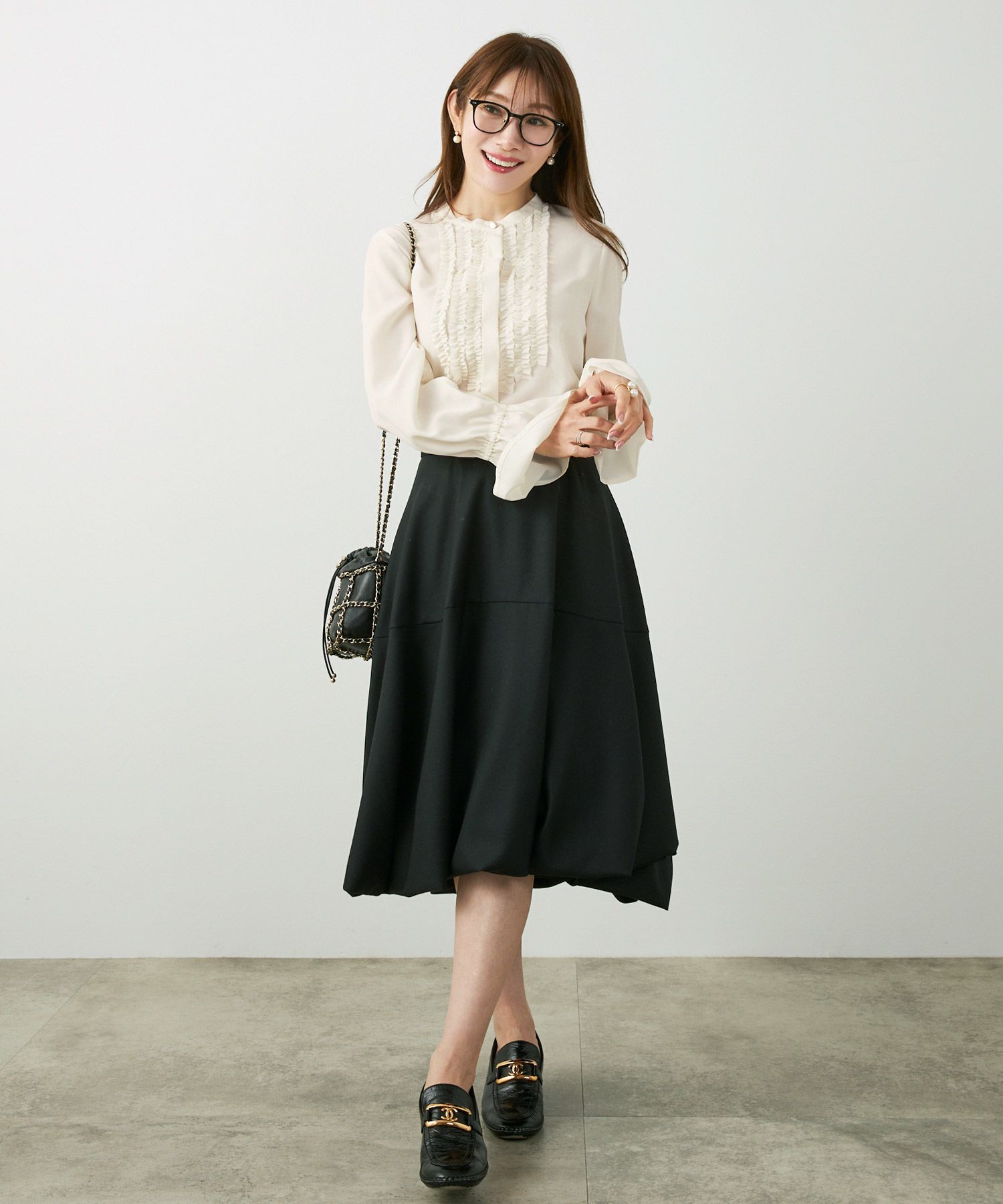 手洗い可 長袖 大人カジュアル オフィス きれいめ 上品 フェニミン 大人可愛い ジョイントスペース