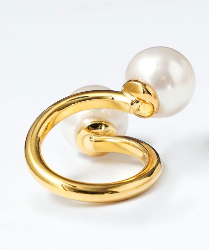 ツイスト ボリューム パール リング Twist Volume Pearl Ring