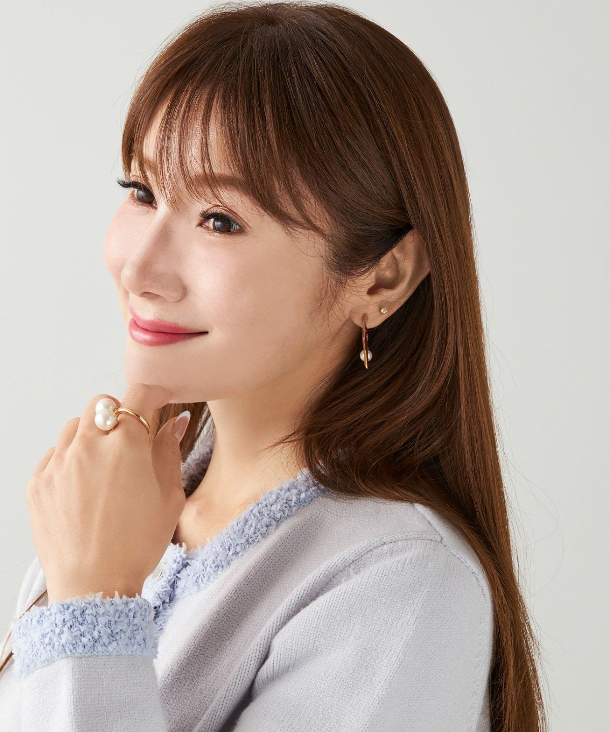 ツイスト ボリューム パール リング Twist Volume Pearl Ring