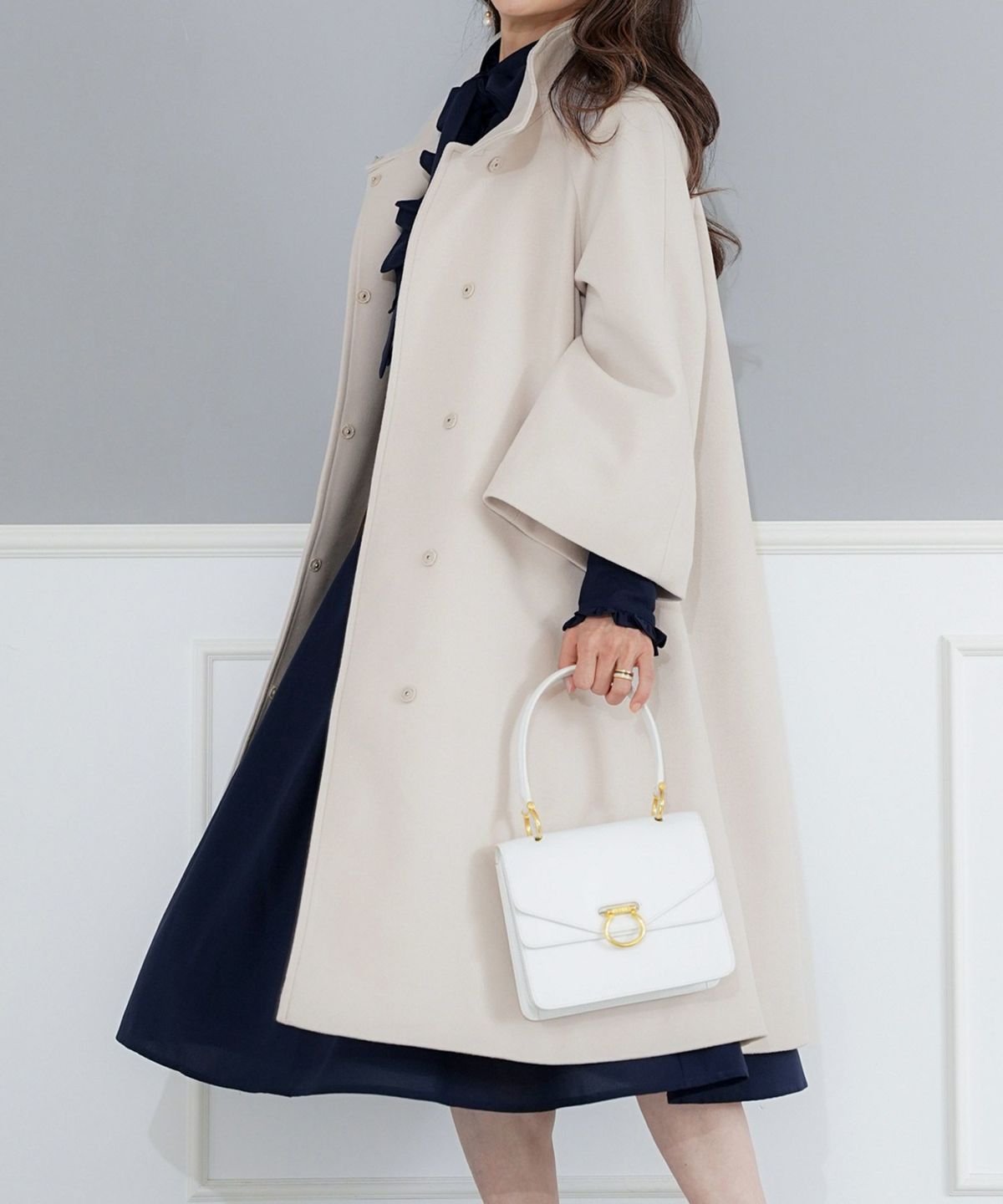 日本製 アウター レディース 上品 きれいめ オケージョン シンプル エレガント M L ジョイントスペース