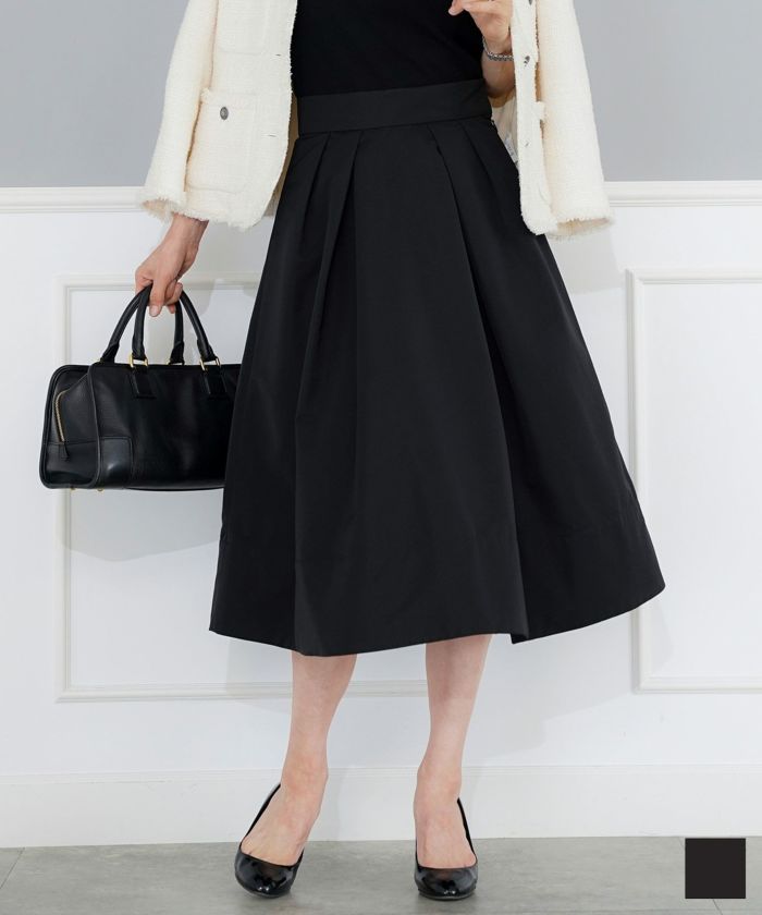 グログラン タック フレア スカート Joint Space 全1色｜jsc641-0139【1】