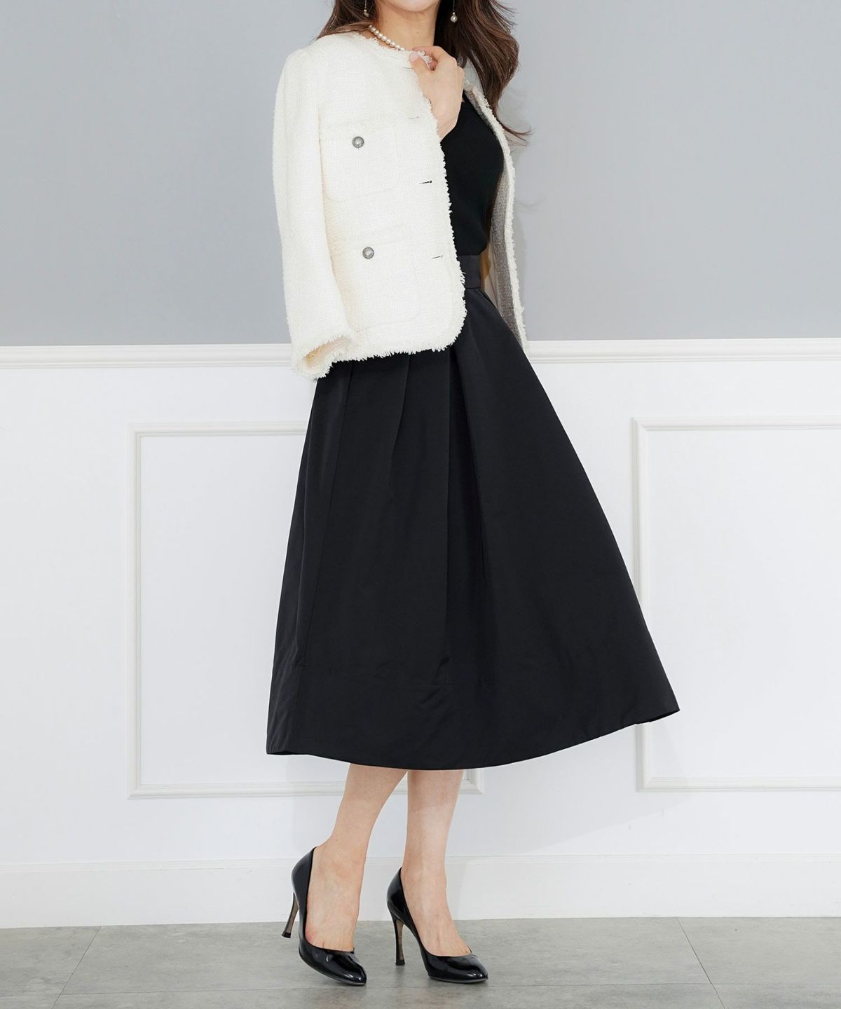 日本製 手洗い可 ボトムス レディース 上品 きれいめ オケージョン シンプル エレガント ジョイントスペース