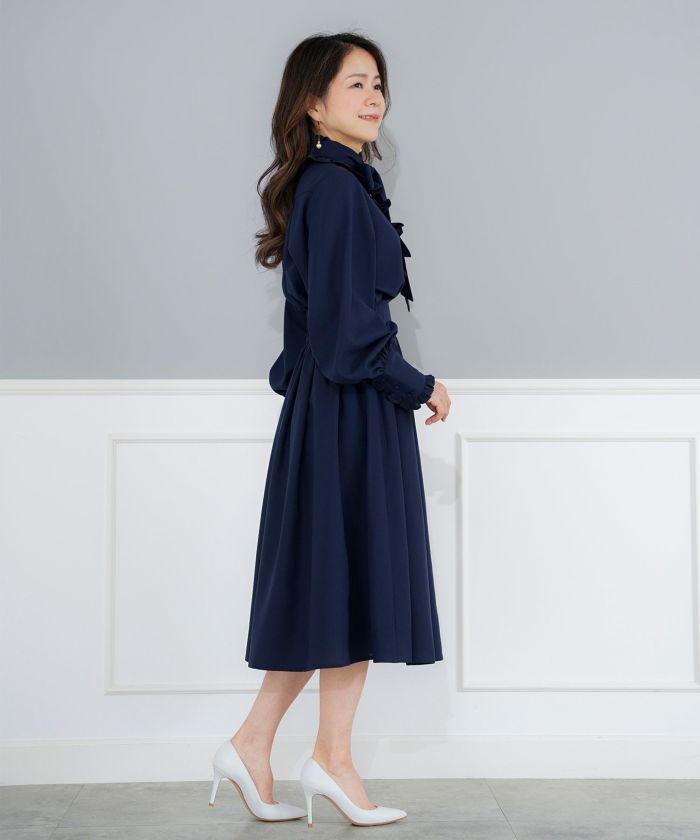 手洗い可 ボトムス レディース ドット 無地 上品 きれいめ オケージョン シンプル エレガント ジョイントスペース