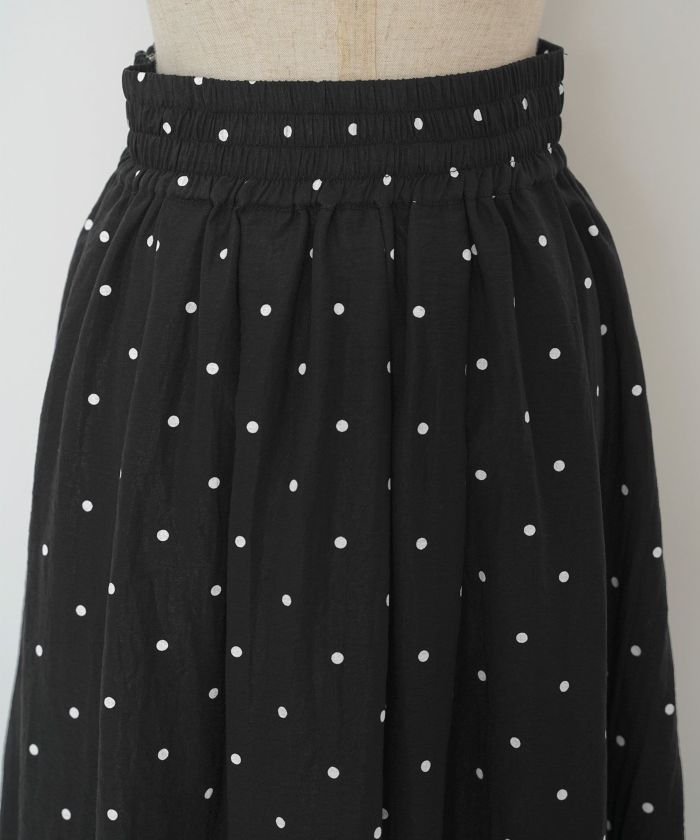 手洗い可 ボトムス レディース ドット 無地 上品 きれいめ オケージョン シンプル エレガント ジョイントスペース