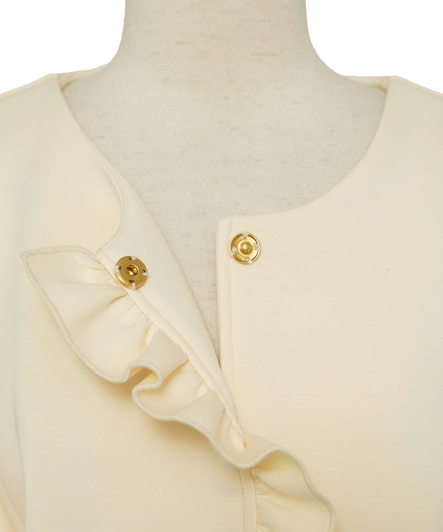 アウター ダンボールニット ロング丈 通勤 結婚式 披露宴 セレモニー 成人式 同窓会 デート 女子会 誕生日会 演奏会 発表会 七五三 20代 30代 パール フリル 長袖 オケージョン アイボリー ネイビー