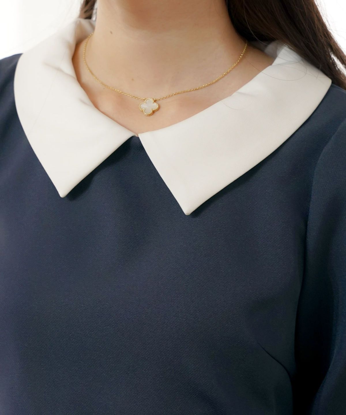 入園式 入学式 卒園式 卒業式 七五三 セレモニー フォーマル ドレス 襟付き スカラップ ティアード きれいめ レディース 大人可愛い 上品 クラシカル 清楚 華やか 長袖 春 秋 冬 低身長 高身長 サイズ展開 ママコーデ 親子行事