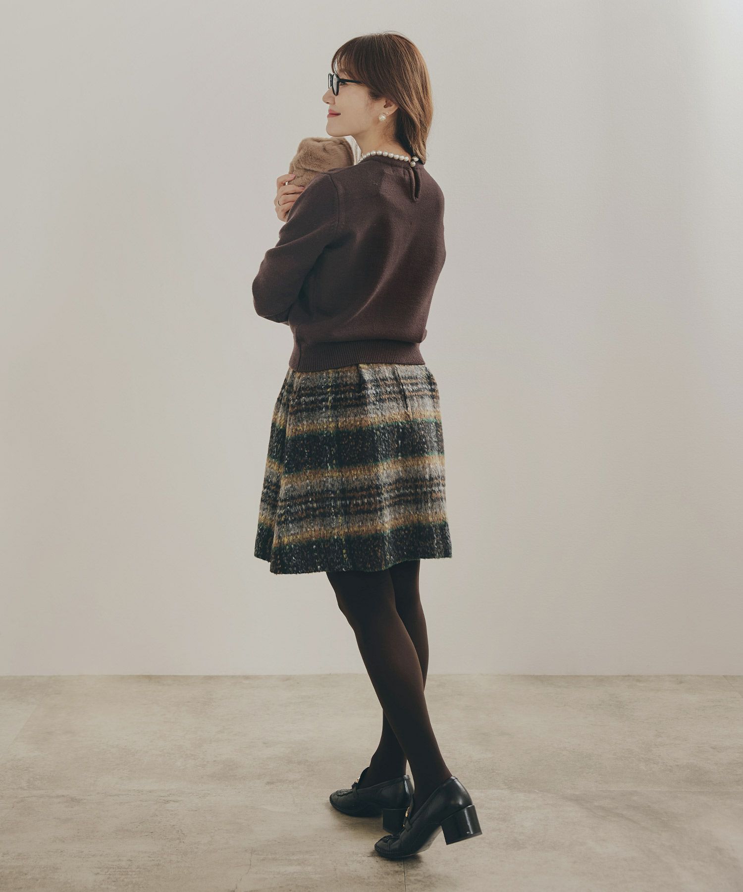 手洗い可 レディース 長袖 秋冬春 大人可愛い 上品 きれいめ オフィス 大人カジュアル フェミニン ジョイントスペース