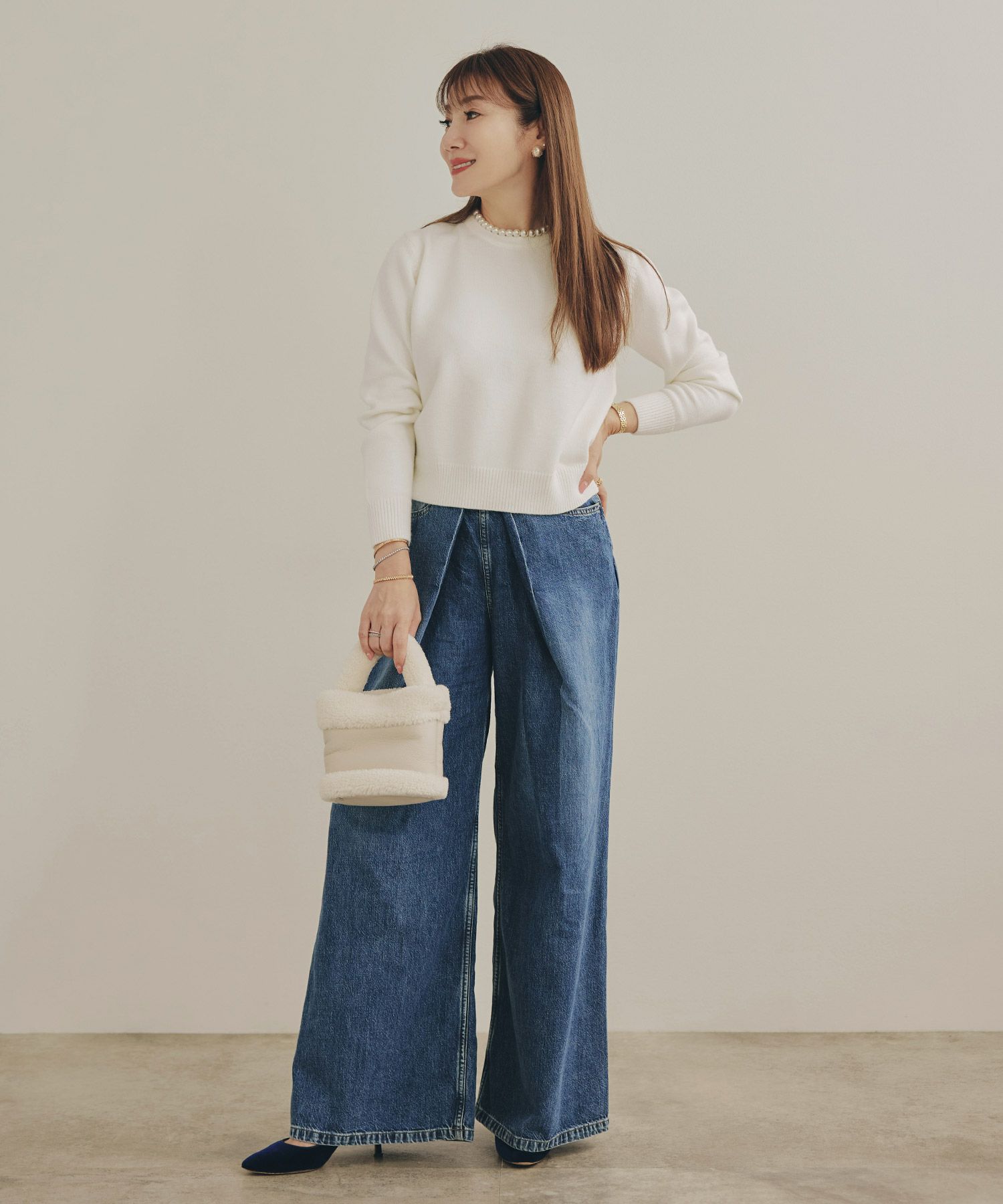 手洗い可 レディース 長袖 秋冬春 大人可愛い 上品 きれいめ オフィス 大人カジュアル フェミニン ジョイントスペース