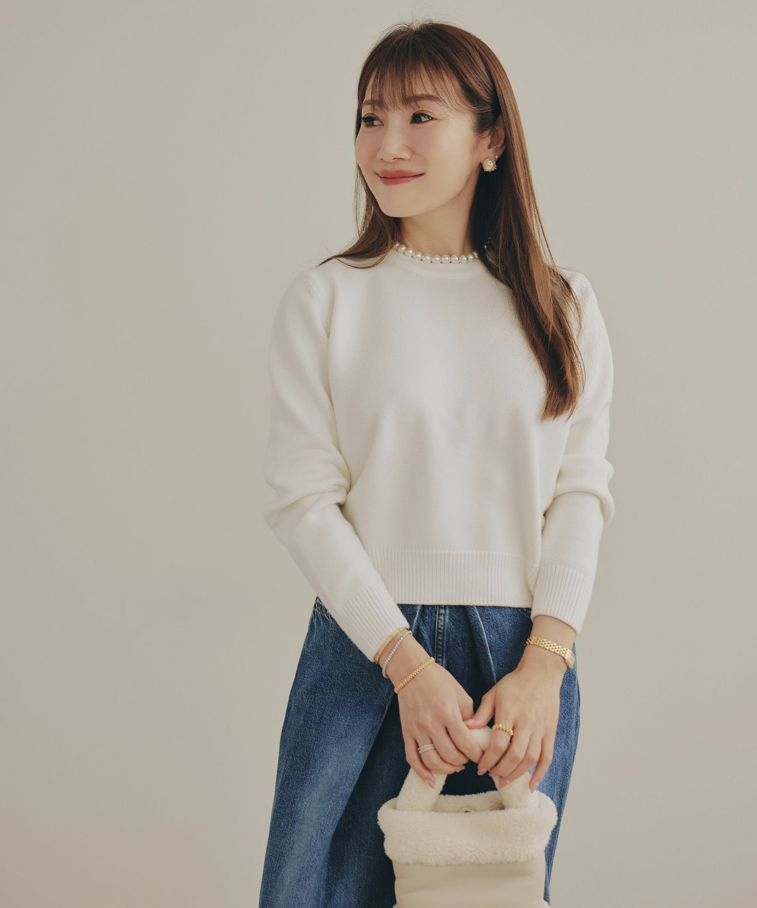 手洗い可 レディース 長袖 秋冬春 大人可愛い 上品 きれいめ オフィス 大人カジュアル フェミニン ジョイントスペース