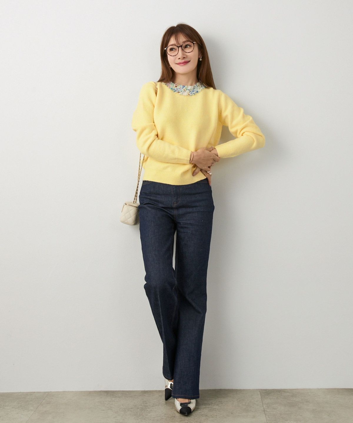 手洗い可 レディース 長袖 秋冬 長袖 大人可愛い 上品 きれいめ 大人カジュアル フェミニン ジョイントスペース