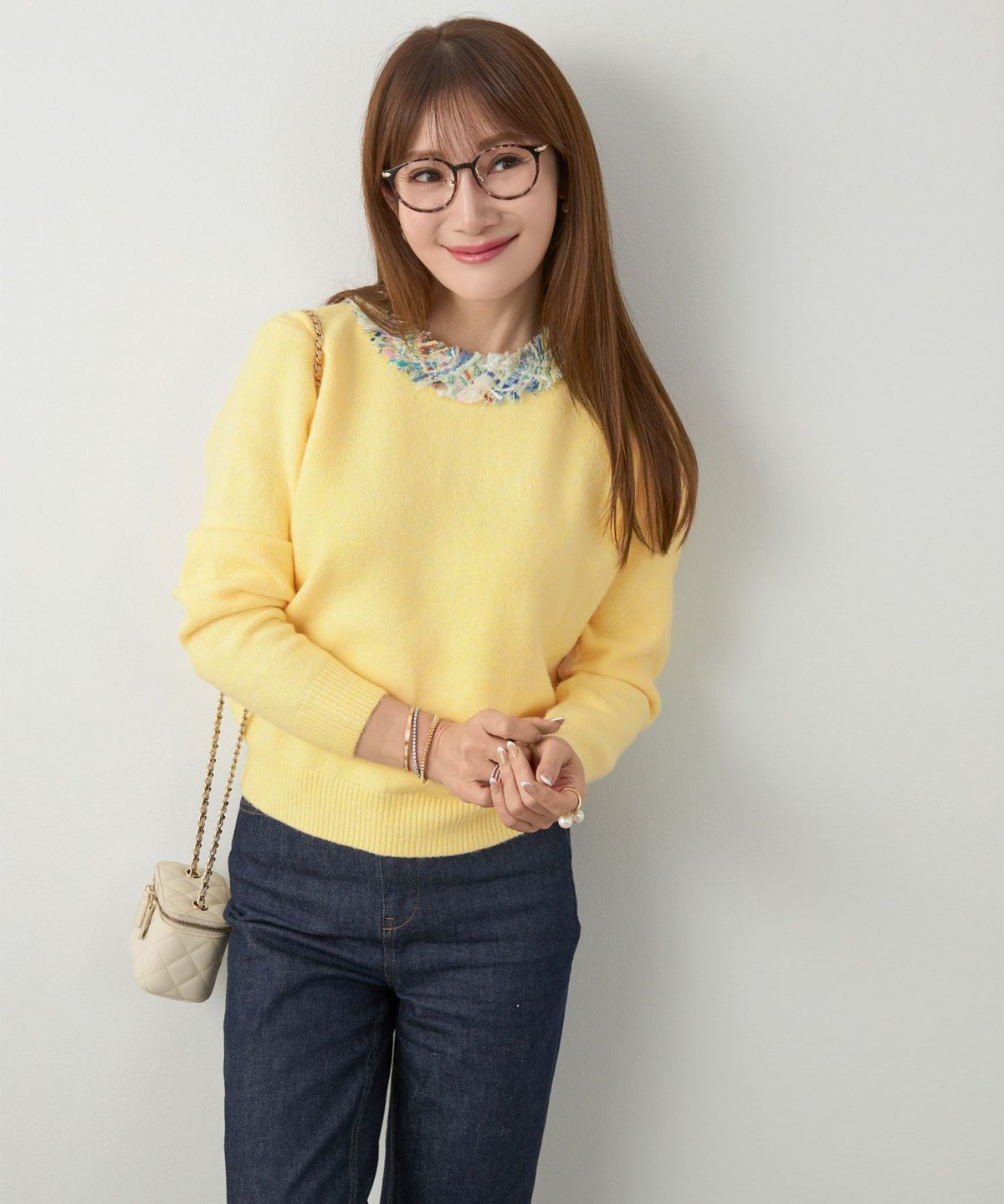 手洗い可 レディース 長袖 秋冬 長袖 大人可愛い 上品 きれいめ 大人カジュアル フェミニン ジョイントスペース