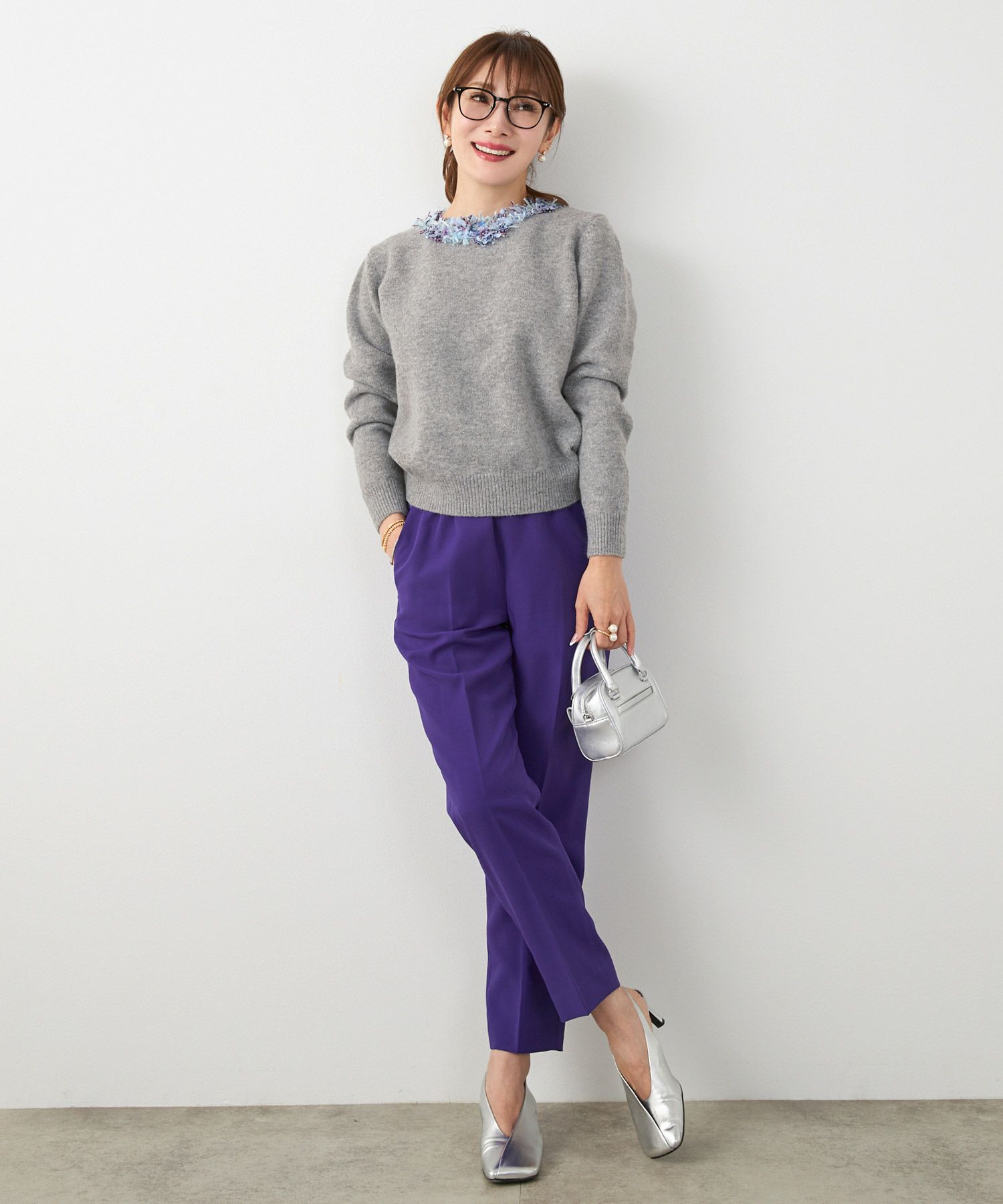 手洗い可 レディース 長袖 秋冬 長袖 大人可愛い 上品 きれいめ 大人カジュアル フェミニン ジョイントスペース