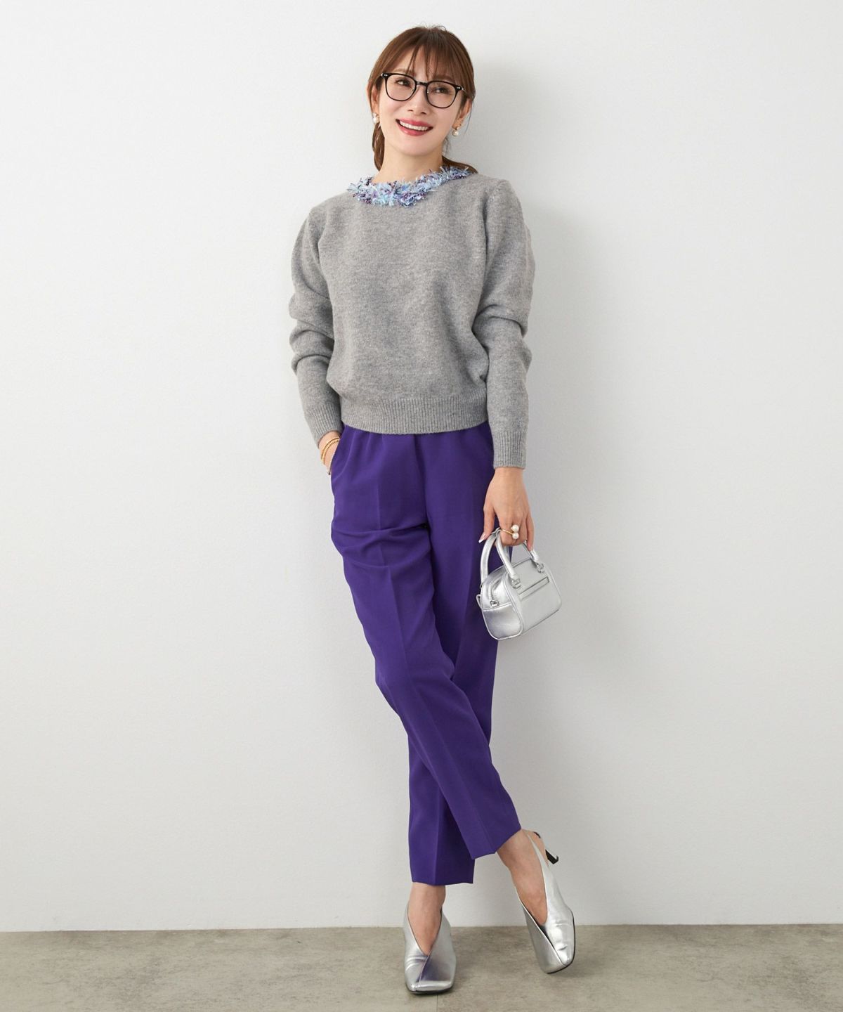 手洗い可 レディース 長袖 秋冬 長袖 大人可愛い 上品 きれいめ 大人カジュアル フェミニン ジョイントスペース