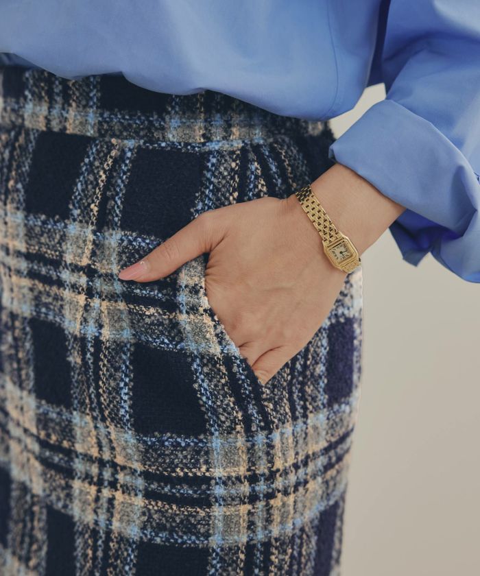 手洗い可 レディース 秋冬 大人可愛い 上品 きれいめ 大人カジュアル 柄 フェミニン ジョイントスペース