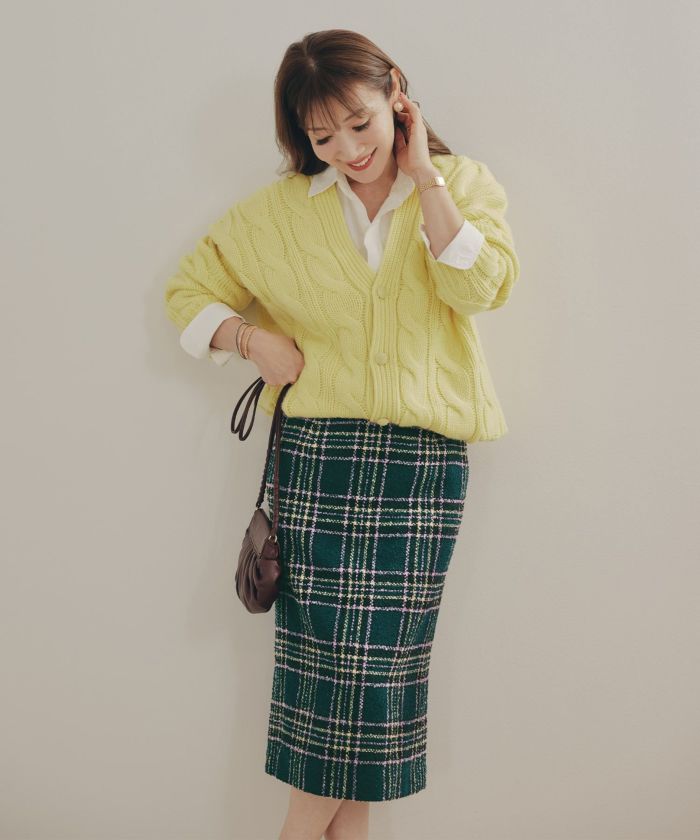 手洗い可 レディース 秋冬 大人可愛い 上品 きれいめ 大人カジュアル 柄 フェミニン ジョイントスペース