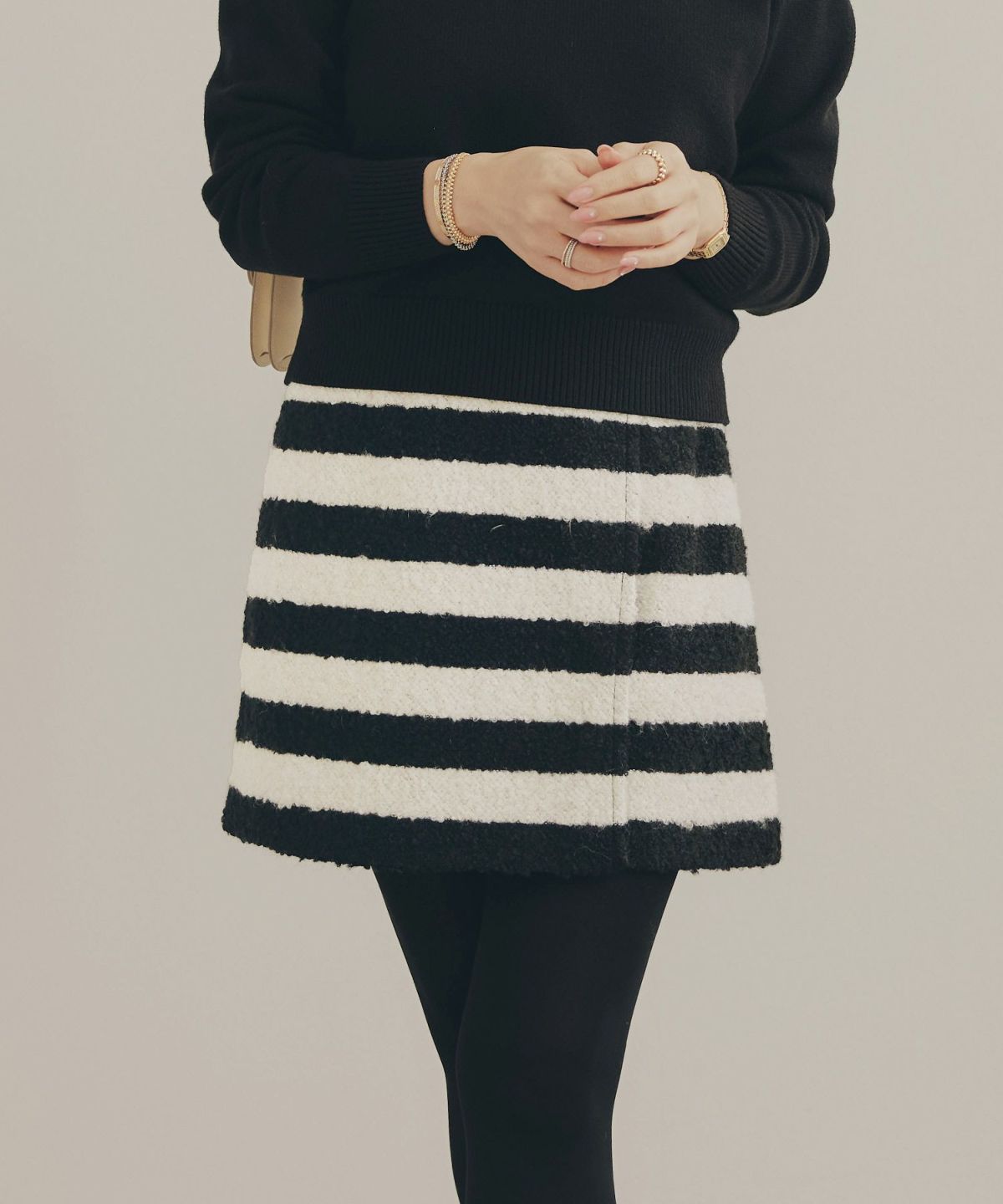 手洗い可 レディース 秋冬 大人可愛い 上品 きれいめ 大人カジュアル フェミニン ミニ丈 ジョイントスペース