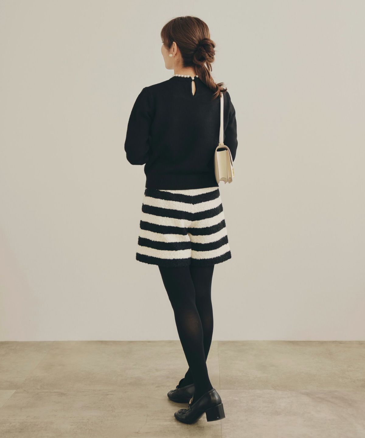 手洗い可 レディース 秋冬 大人可愛い 上品 きれいめ 大人カジュアル フェミニン ミニ丈 ジョイントスペース