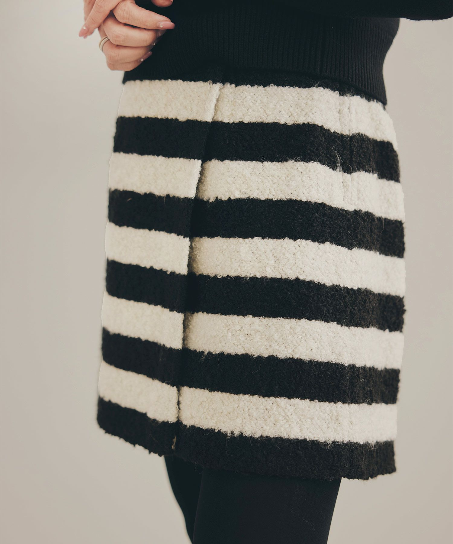 手洗い可 レディース 秋冬 大人可愛い 上品 きれいめ 大人カジュアル フェミニン ミニ丈 ジョイントスペース